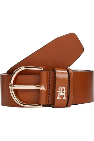 Tommy Hilfiger Ceinture Femme Essential Effortless 3,5 cm Boucle Ardillon, Marron (Cognac), 95 cm