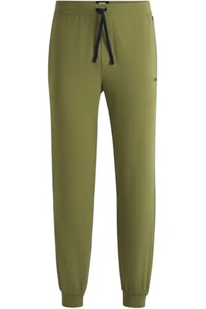 HUGO BOSS Hommes Mix&Match Pants Bas de survêtement en Jersey de Coton Stretch à Logo brodé