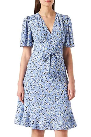 HUGO BOSS Femmes Kerbati-1 Robe à Manches Courtes et imprimé Camouflage