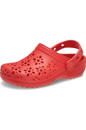 Crocs Mixte Enfant Classic Floral Cut Out K Clogs-and-Mules-Shoes-Clogs-Shoes, , 32/33 EU