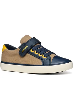 Geox J GISLI Boy B Basket, Camel/Navy, 28 EU