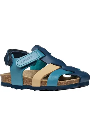 Geox B Sandal CHALKI Boy, Navy/Camel, 25 EU