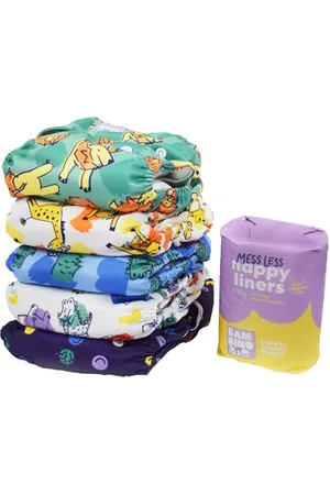 Bambino Mio Pack de couches lavables, Le pack Essai,100 des voiles et 5 couches