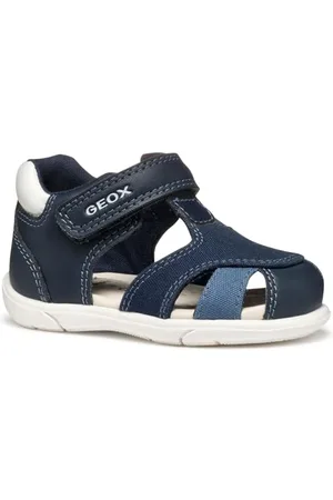 Geox Bébé garçon B Sandal ZAPITO Boy, Navy/White, 18 EU