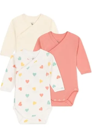 Petit Bateau A0CB8 Bodies Naissance Manches Longues, , Prématuré (Lot de 3) Mixte bébé