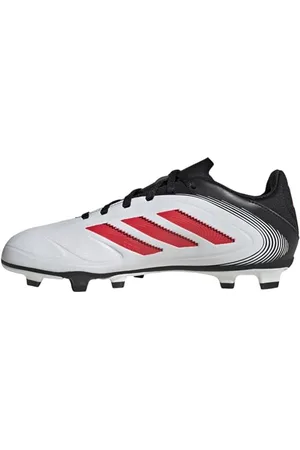 adidas Mixte Copa Pure III Club FG/MG Football Boots Kids Basket, FTWR White/Lucid Red/Core Black, 38 2/3 EU