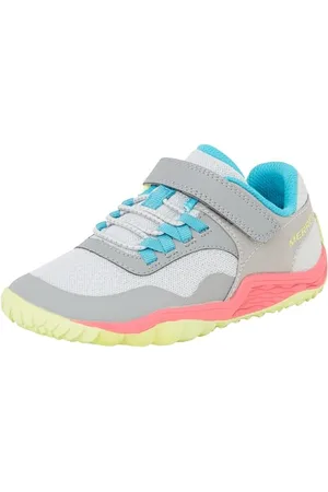 Merrell Baskets Trail Glove 7 a/C Unisexes pour Enfant, Gris/Rose, 33 EU