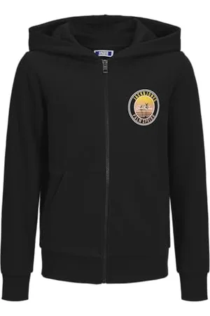 JACK & JONES Zip Hood Jjpalm JNR Sweat à Capuche zippé, , 164 cm Homme