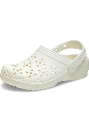 Crocs Mixte Enfant Classic Floral Cut Out K Clogs-and-Mules-Shoes-Clogs-Shoes, , 34/35 EU