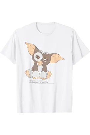 Gremlins T-Shirt Gizmo Unisex Adulte Poche Manche Courte Col Roulé Classic Pocket T-Shirt S