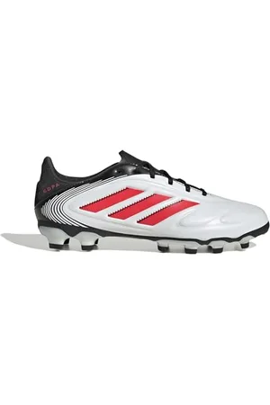 adidas Mixte Copa Pure II League Multi Ground Football Boots Kids Basket, FTWR White/Lucid Red/Core Black, 38 2/3 EU