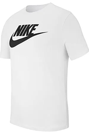 Nike M NSW Tee Icon Futura T-Shirt Homme White/(Black) FR: XS (Taille Fabricant: XS)