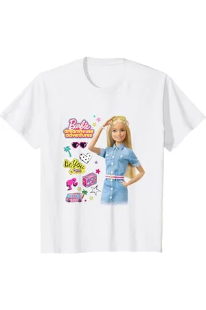 Barbie Enfant T-Shirt Fille Voyage Plusieurs Tailles + Couleurs T-Shirt