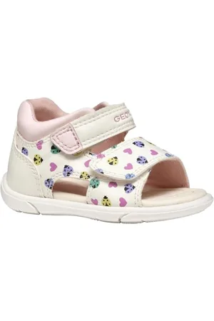 Geox Garçon Fille B Sandal ZAPITO Girl, White/Multicolor, 26 EU