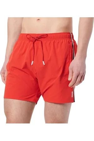 HUGO BOSS Hommes Iconic Short de Bain entièrement doublé à Rayures emblématiques