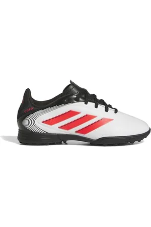 adidas Mixte Copa Pure III Club Turf Football Boots Kids Basket, FTWR White/Lucid Red/Core Black, 36 2/3 EU