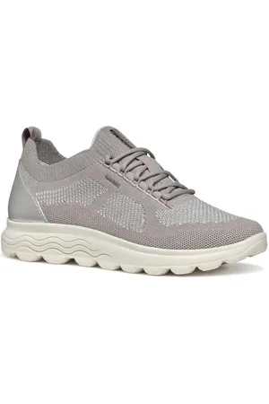 Geox Femme D SPHERICA E Basket, Rock/Silver, 38 EU