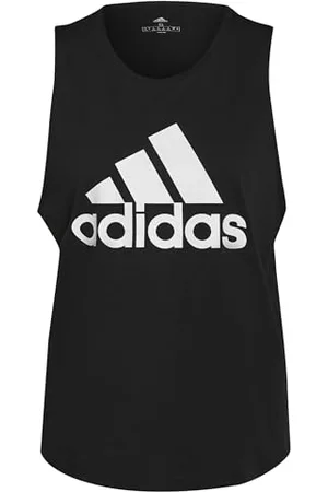 adidas Essentials Big Logo Tank Top Vest Femme, Black/White, XS