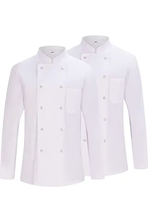 MISEMIYA Pack 2 Unités -Veste de Chef pour Hommes - Veste de Chef pour Hommes - Uniforme d