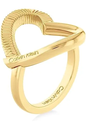 Calvin Klein Bague pour Femme Collection MINIMALISTIC HEARTS en Or Jaune - 35000438C