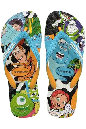 Havaianas Disney Stylish, Tongs Confortables, Légères et Résistantes, Designs Disney et Pixar, Lanières Larges, Adultes Unisexe