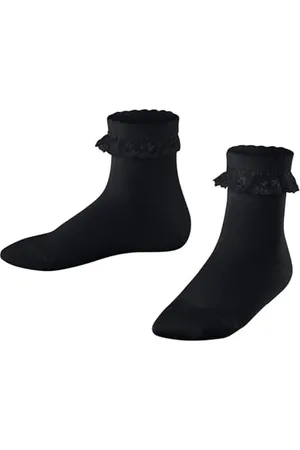 Falke Romantic Lace K So coton unies 1 paire, Chaussettes Mixte enfant, , 27-30