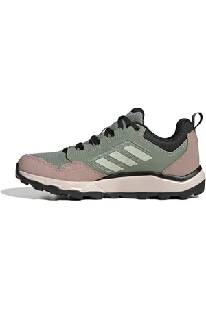 adidas Femme Terrex Tracerocker 2 Gore-TEX Trail Running Shoes Chaussures de Course sur Sentier, Silver Green/Linen Green/Warm Clay, 40 2/3 EU