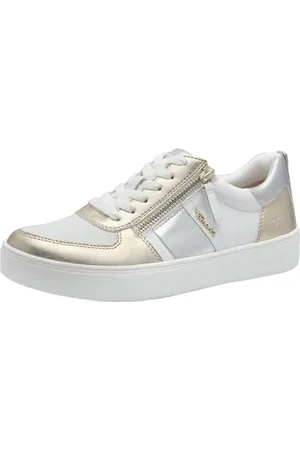 Tamaris Femme Comfort Damen Bequem Basket, Or, Argent, 38 EU