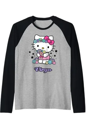 Hello Kitty Signe astrologique Vierge Manche Raglan