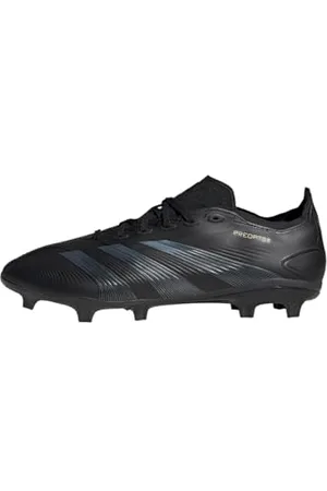adidas Mixte Predator League Football Boots Firm Ground Chaussures, Core Black/Carbon/Gold Metallic, 40 EU