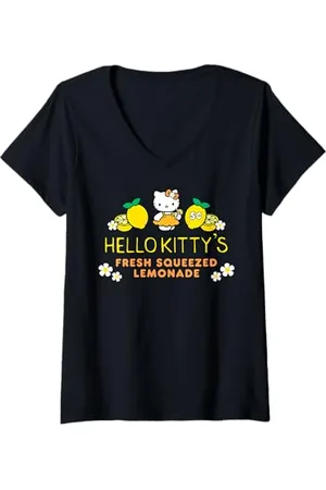 Hello Kitty Femme Limonade T-Shirt avec Col en V