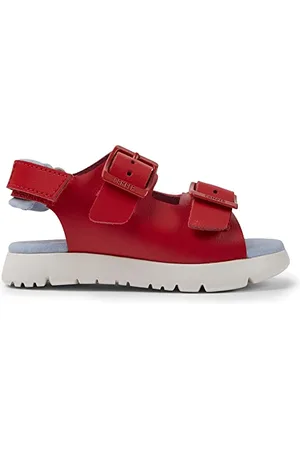 Camper Mixte enfant K800495 Oruga Fw Sandales 2 sangles, Rouge Vif, 25 EU