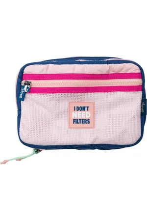 Mr Wonderful Trousse de Toilette - I Don’t Need Filters - Trousse de beauté Double en Polyester, Qui Permet de Voir Facilement Le Contenu