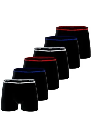Freegun Boxer Homme Coton, Caleçon Homme Naturel, Hypoallergénique & Stretch (Lot de 6) S