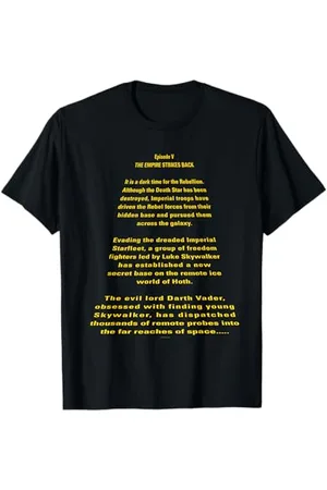 STAR WARS T-Shirt The Empire Strikes Back Opening Crawls - Unisex Adulte - - Small - Manche Courte - Coton 100%