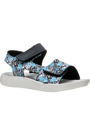 Geox J Sandal LIGHTFLOPPY, Navy/Azure, 34 EU