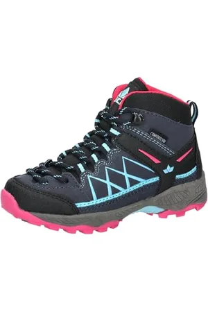 LICO Garçon Unisex Kinder Griffin High Bottes de Trekking, Bleu Marine/Rose/Turquoise, 25 EU