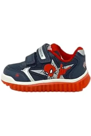Geox B LIGHTYLOO Boy B, Basket garçon, Navy/Red