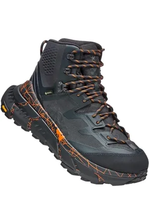 Hoka One One ONE ONE TENNINE Hike GTX, Chaussures de randonnée Unisexe-Adultes, Blue Graphite/Persimmon Oran, 45 1/3 EU