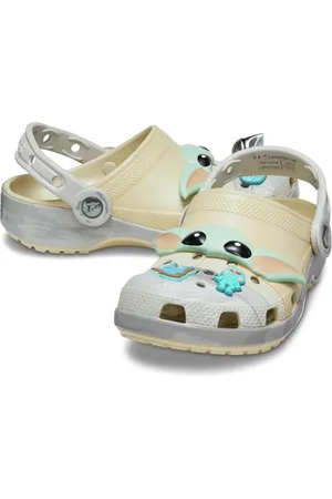 Crocs Unisexe Enfant Grogu Classic Clog K Sabots, Bone, 30/31 EU
