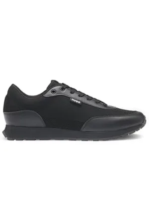 HUGO BOSS Hommes Icelin Runn Baskets à Effet Maille avec Finitions en Similicuir