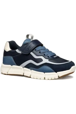 Geox J FLEXYPER Boy A Basket, Navy/Lt Grey, 30 EU