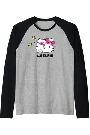 Hello Kitty Selfie Manche Raglan