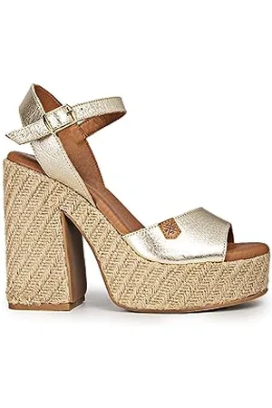 POPA Femme Talon compensé Monsul laminé Basket, 41 EU