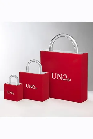 UNO de 50 UNOde50 Bracelet avec pendentif en forme de cœur et verre de Murano noir plaqué sterling Bijou artisanal fabriqué en Espagne, Mediano, Verre de Murano, Pas de gemme