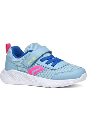 Geox J SPRINTYE Girl B Basket, Sky/Royal, 33 EU