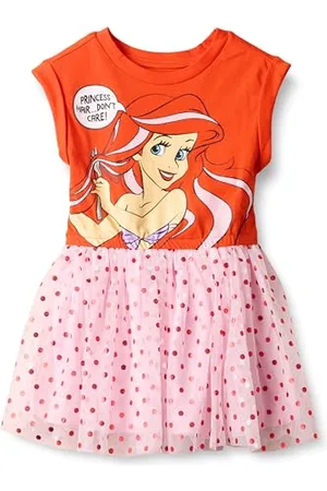 Amazon Disney | Marvel | Star Wars Robes Tutu en Maille à Manches Courtes - Couleurs abandonnées Fille, , 8 Ans