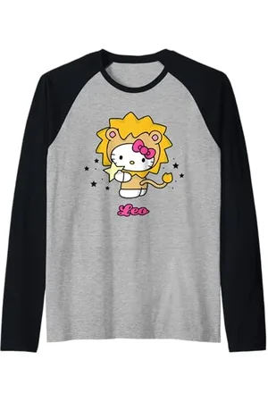 Hello Kitty Signe astrologique Leo Manche Raglan