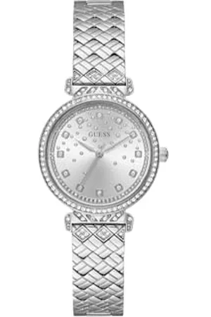 Guess Femme Analogique Quartz Montre avec Bracelet en Acier Inoxydable GW0763L1
