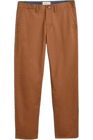 GANT Chino sergé régulier Pantalon, , 34W x 32L Homme